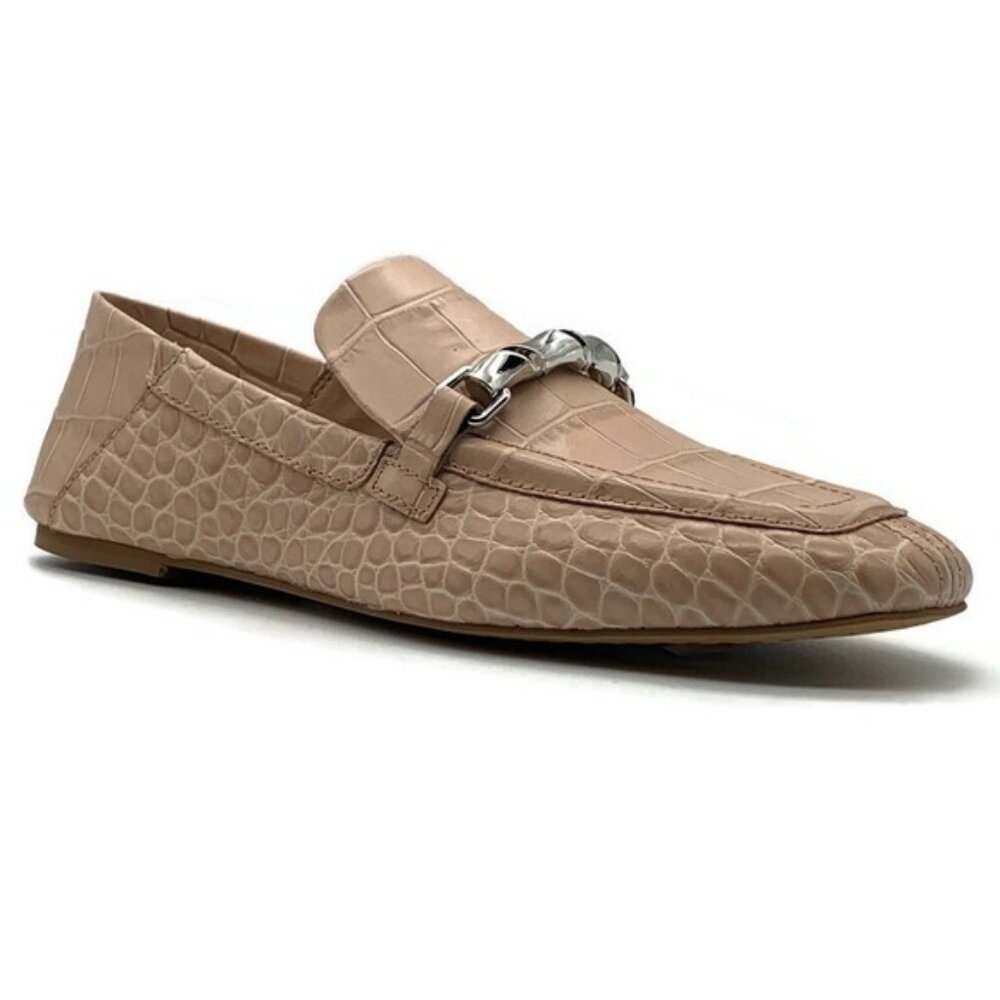 Vince Camuto Perenna Croc Embossed Leather Loafer